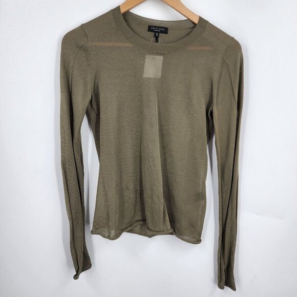 Rag & Bone Women's Ola Viscose Lightweight Crew Slim Fit Sweater Size XS NWT - Picture 2 of 12